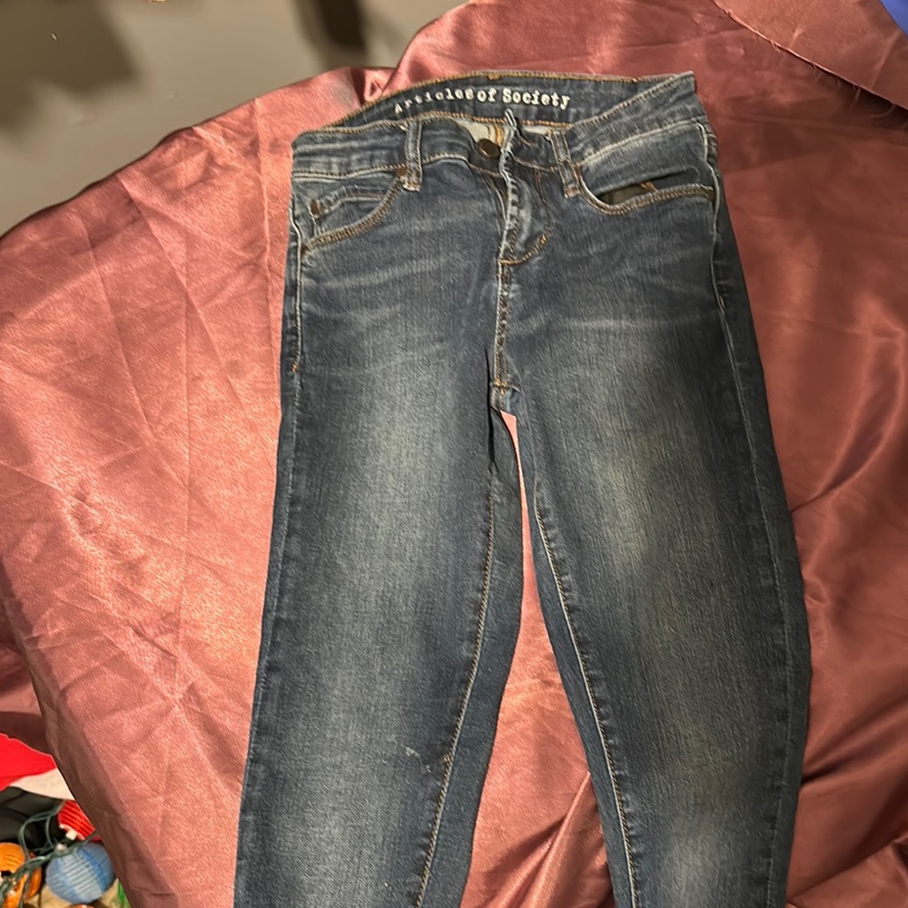 Articles Of Society Blue Skinny Jeans